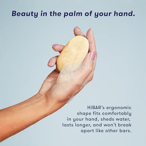 HiBAR - Volumize Shampoo & Conditioner Set - For Fine, Flat Hair - Add Body, Definition & Volume - African Dates & Vitamin B5 - Plastic, Soap, Paraben & Sulfate-Free - Color Safe & Vegan -2 Solid Bars