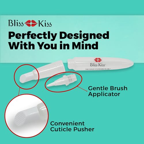 Bliss Kiss Refillable Squeeze Cuticle Oil Pen, Empty 3-Pack, Ideal for Nail Growth Oil and Nail Oil Application