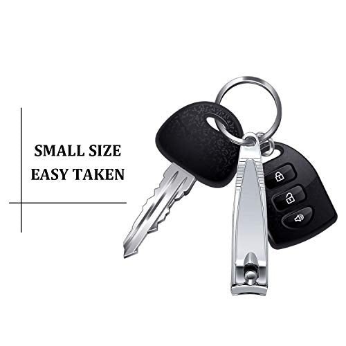 Mudder 100 Pieces Nail Clippers Set Bulk for Men Women Ultra Sharp Stainless Steel Fingernail and Toenail Clippers Flat Portable Travel Fingernails Sturdy Trimmer Pointed Pedicure Manicure Care Tool