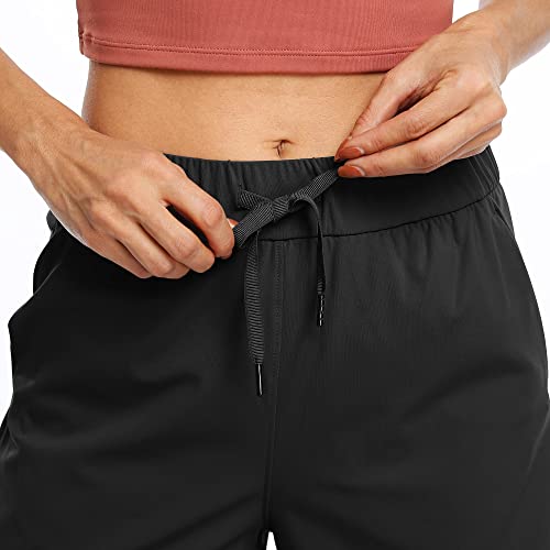 Willit Women's Shorts Hiking athletic Shorts Yoga Lounge Active Workout Running Shorts Comfy Casual with Pockets Graphite Blue S