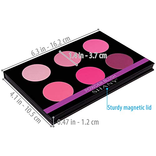 SHANY Shimmer & Matte Cool-Toned Blush Palette - Layer 5 - Refill for the 6 Layer Mini Masterpiece Collection Makeup Set