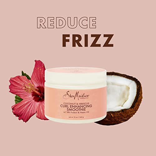 SheaMoisture Curly Hair Bundle: Frizz Free Mousse 7.5 Fl Oz, Curl Enhancing Smoothie 12 Oz, Hold & Shine Mist 8 Fl Oz for Styling