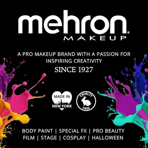 Mehron Makeup Tri-Color Character Makeup Palette | Halloween, Special Effects and Theater Cream FX Palette | Face Paint .7 oz (20 g) (GHOUL WITCH)