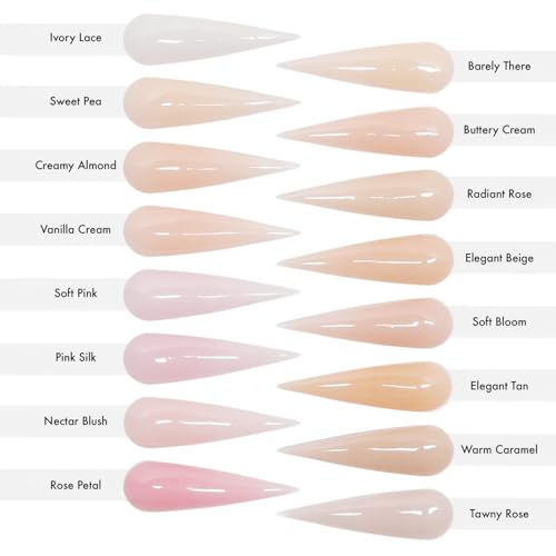 Acrylic Powder - 56g/2oz Nail Cover for Extension, Perfect for Professional Private Nail Technicians - Color: Rose Petal