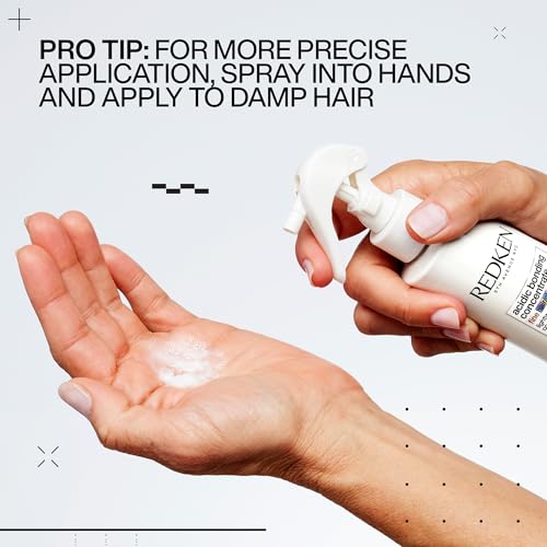 Redken Bonding Lightweight Liquid Conditioner for Damaged Hair Repair | Volumize & Condition | Acidic Bonding Concentrate | Sulfate-Free Spray Conditioner | For Fine or Thin Hair