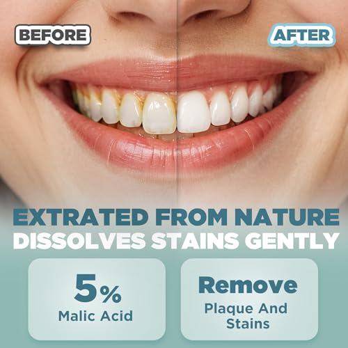 15X Power Clean Natural Toothpaste Tablets with Malic Acid, Lactobacilltis Travel Toothpastes for Fresh Breath, Fluoride Free Toothpaste to Remineralize Sensitive Teeth, 62 Tablets, Peppermint