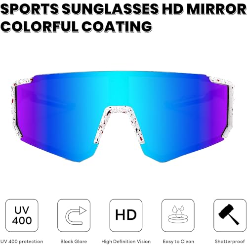 Youth Baseball Sunglasses For Boys Girls,UV400 Kids Sports Sunglasses,Cycling glasse Running Golf