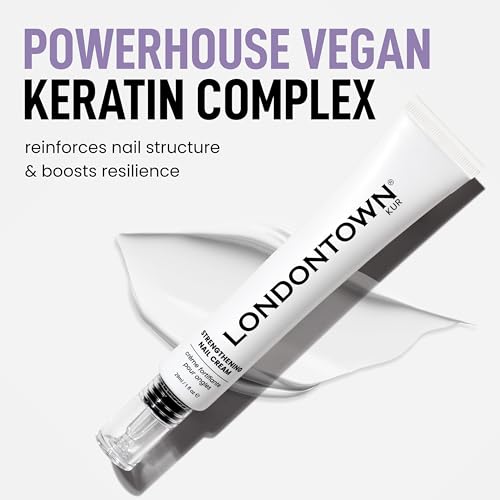LONDONTOWN Strengthening Nail Cream to Restore Weak, Brittle Nails - Nail Care to Support Stronger Healthy Nail Growth, 1fl oz