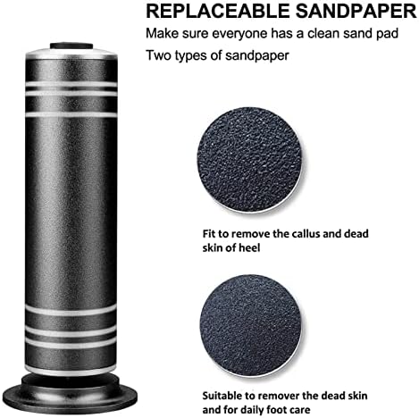 krofaue Upgrade 1000RPM Electric Foot File - Adjustable Speed Foot Sander with 60pcs Replacement Sandpaper Disk, Electric Callus Remover Professional Pedicure Tool for Women Dead Cracked Hard Skin