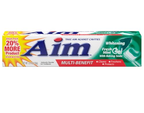 Aim Toothpaste 6 oz Tube (pack of 6) Fresh Mint gel