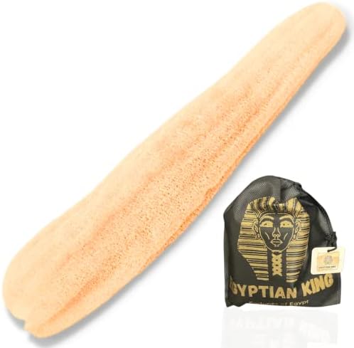 Super Jumbo 26" - 30" Whole Egyptian Loofah 100% Natural Organic Loofah Exfoliating Scrubber for Shower, Natural Loofah Sponge Body Scrubber, for Men and Women