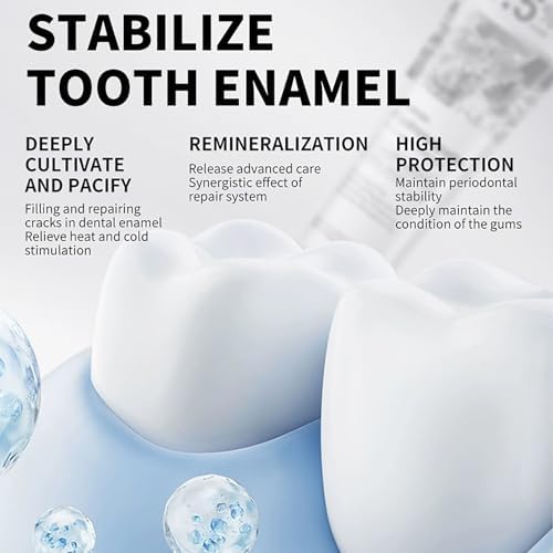 7.5% Hydroxyapatite Toothpaste for Advanced Enamel Protection,Appropriate for Sensitive Teeth,Gentle and Effective Formula,Fresh Mint,4.23 oz