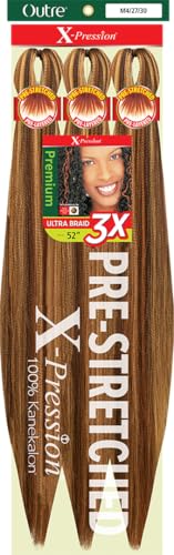 Outre X-Pression Braid - Pre Stretched Braid 52" 3X (3 Pack, M4/27/30)