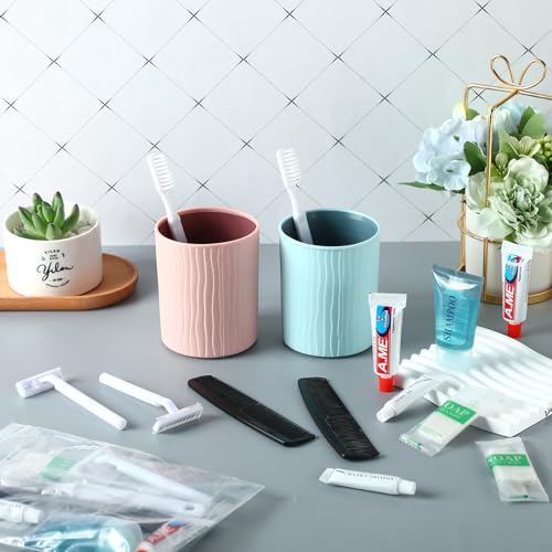 60 Set Travel Convenience Toiletry Kit Bulk Basic Toiletry Kits Travel Size Homeless Personal Hygiene Kit Homeless Care Package Supplies with Reusable Toiletry Bag for Men Charity