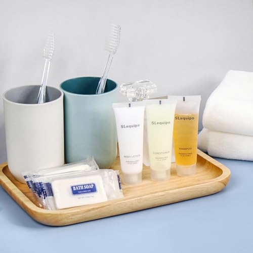 4-IN-1 Hotel Toiletries Bulk Set (100PCS) 4-Piece Set: 25 Hotel Bar Soap 0.5oz, 25 Hotel Shampoo, 25 Conditioner Travel Size, 25 Hotel Body Lotion - Bulk Mini Guest Amenities
