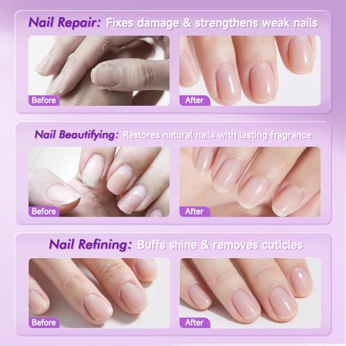 3-in-1 Cuticle Oil Pen Cuticle Pusher Nail Oil Pen with Ceramic Tip, Cuticle Treatment for Hangnails, Dry & Damaged Nails, Nail Cuticle Remover Pen