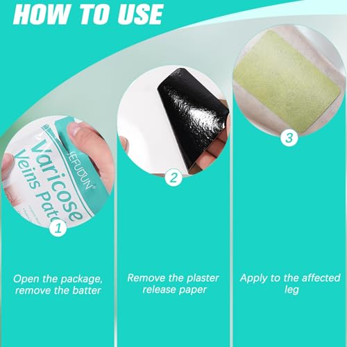 2pc Varicose Veins Treatment for Legs – Professional Varicose Veins Cream & Patch, Naturally Improves Leg Appearance