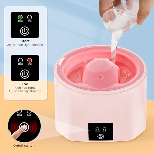 Nail Soaking Bowl Acetone Proof: 50% Faster Heated Electric Manicure Bowls Nail Soaking - Soak off Gel Dip Acrylic Nail Remover Bowl for Salon Home