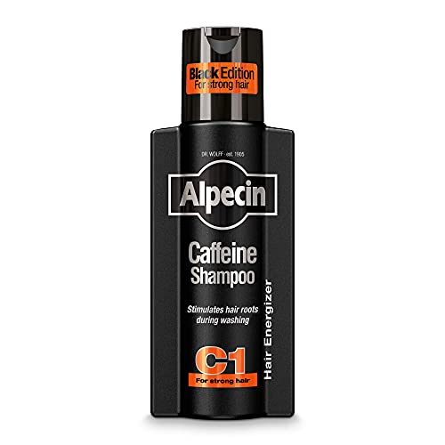 Alpecin Caffeine Shampoo C1 Black Edition with Bold Fragrance 8.45 oz I Hair Performance Enhancer Promotes Natural Hair Growth and Thickness I Energizes Scalp
