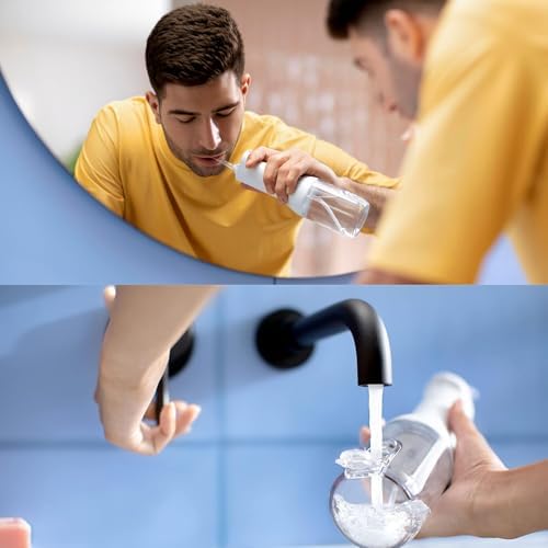 Philips Sonicare Water Flosser Cordless – Rechargeable Power Dental Waterflosser for Teeth, Portable Oral Irrigator with 3 Intensity Settings, 360° Rotating Nozzle – (White)