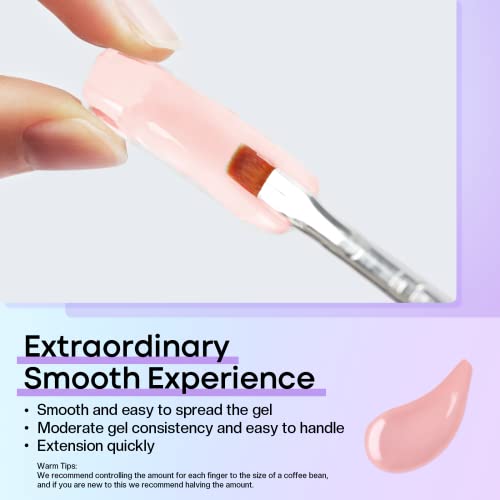 modelones 12 Colors Poly Nail Extension Gel Kit Pink Black White Red Glitter All Seasons Classic Colors Builder Nail Gel Set Holiday Manicure DIY Design Salon at Home Beauty Gifts