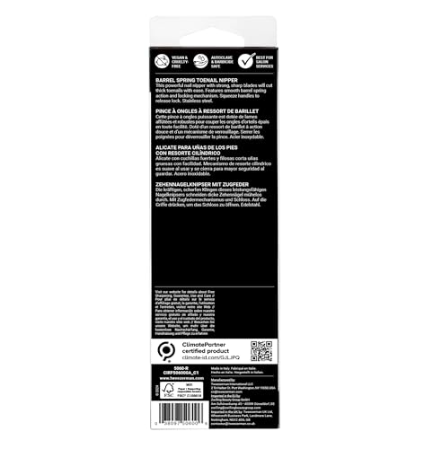 Tweezerman LTD Barrel Spring Toenail Nipper, Stainless Steel