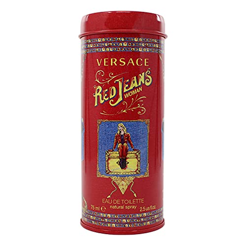 Versace Red Jeans Eau De Toilette Spray for Women By - 2.5 Oz/ 75 Ml, 2.5 Fl Oz
