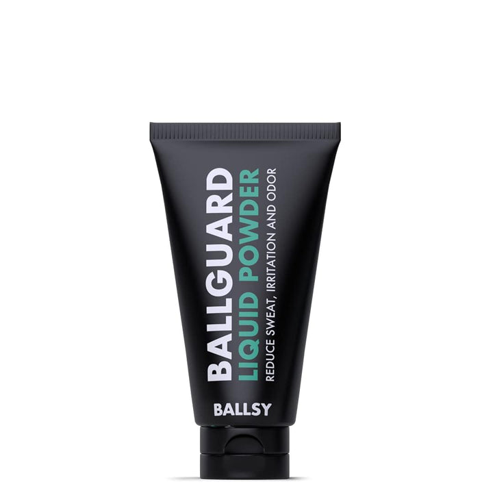 Ballsy Anti-Chafing, Anti-Itch Groin Deodorant for Men - Quick Drying Liquid Powder, Baby Powder Replacement, Protects from Sweat, Odor and Irritation, 3.4 oz