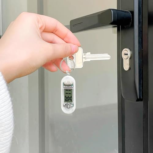 Watch Keychains – Portable Mini Keychain Watch, Silent Electronic Timepiece, Digital Desk Clock, Small Student Study Tool, Exam Timer, Travel Gadget | Keychain Watches For Study Room Classroom