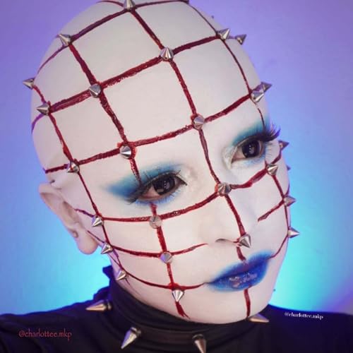 Latex Bald Cap SFX Makeup Kit,Bald Wig Cap with Skin Water-Based Acrylic Adhesive(Bonding Skin Glue) for Men Adult,Bald Caps Perfect for Halloween Costumes, Cosplay, and Theater