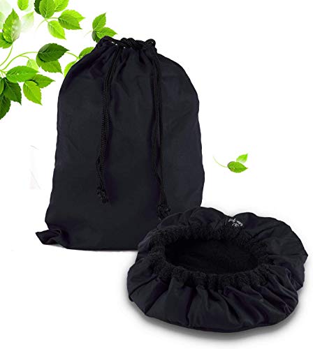 Deep Conditioning , Microwavable Heat Cap for Steaming Hair Styling and Treatment Steam Cap Steaming Haircare Therapy (Black)
