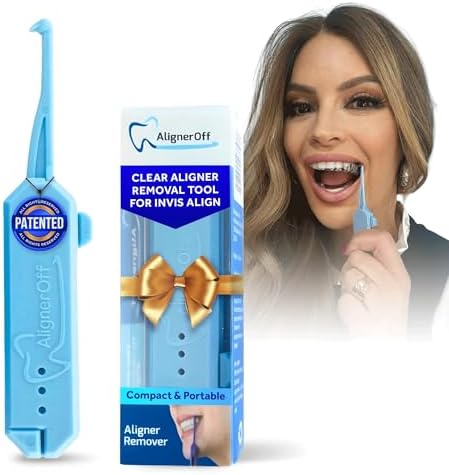 Aligner & Retainer Reusable Remover Tool – Compact, Retractable Tool for Invisalign, Nightguards, Retainers & Veneers – Ergonomic Design for Easy Removal – Ideal for Gifting