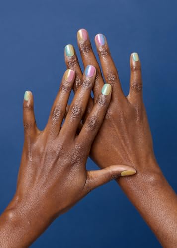 ohora Semi Cured Gel Nail Strips (N Pastel) - Yellow, Ombre, Works with Any UV/LED Lamps, Salon-Quality, Long Lasting, Easy to Apply & Remove - Includes 2 Prep Pads, Nail File & Wooden Stick