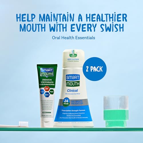 SmartMouth Clinical DDS Activated Mouthwash & Toothpaste, Bad Breath, Bleeding Gums Support