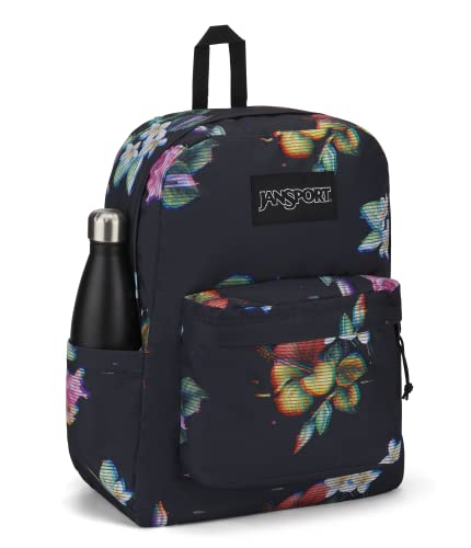 JanSport SuperBreak Backpack - Durable, Lightweight Premium Backpack - Floral Glitch