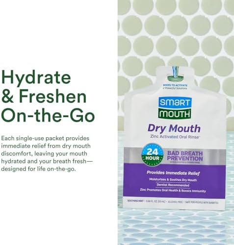 SmartMouth Dry Mouth Rinse Single Pack – 50 Pack