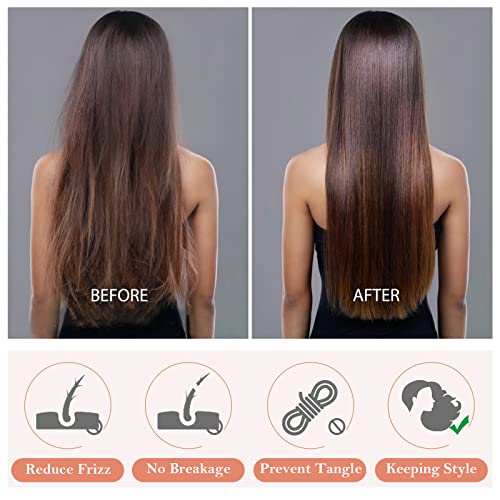 3Pcs Silk Bonnet for Sleeping, Satin Hair Bonnets for Black Curly Hair Women Jumbo Bonnet with Tie Band Braids (Black Leopard Rose-pink)