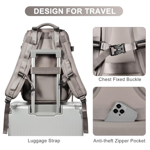 coofay Travel Backpack Carry on Flight Approved Mochila De Viaje Large Backpack for Travel Backpacks for Men Women Carry on Backpack for Airplanes Personal Item Travel Bag 18x14x8 Inches Travel Bag