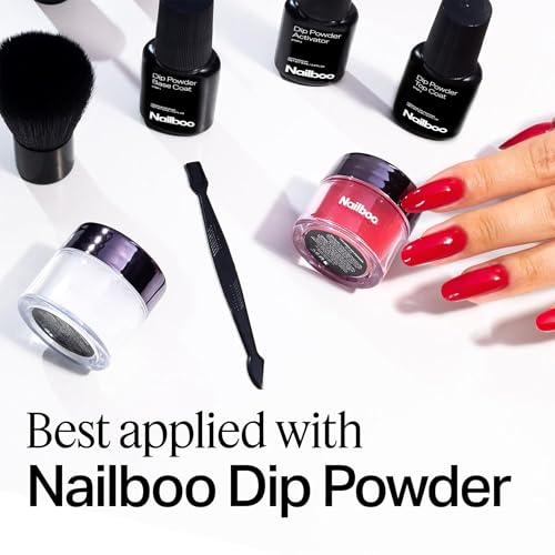 Nailboo Dip Powder Liquid Set, Top Coat, Base Coat & Activator, DIY At Home Manicure, No UV Lamp Needed, For Beginners & Professionals, 0.5 Fl Oz (3 Pack)