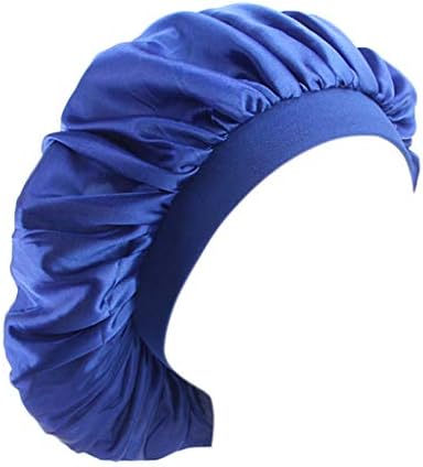 beauty YFJH Soft Satin Silk Salon Bonnet Night Sleeping Wide Band Hat Hair Loss Cap for Women