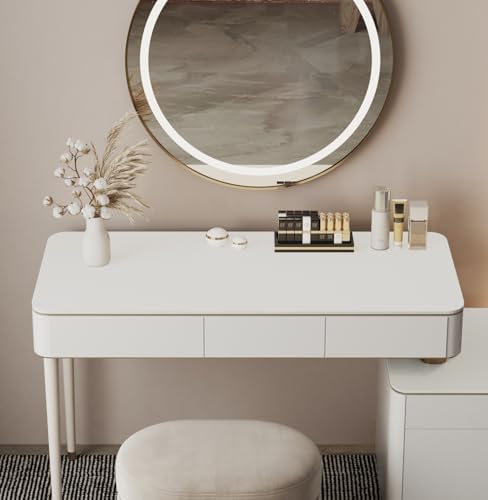 39.37"" * 15.7"" Large makeup Mat for Vanity Top Protector,Cover Work Table Waterproof, Non-Slip Pad for makeup vanity. (white)