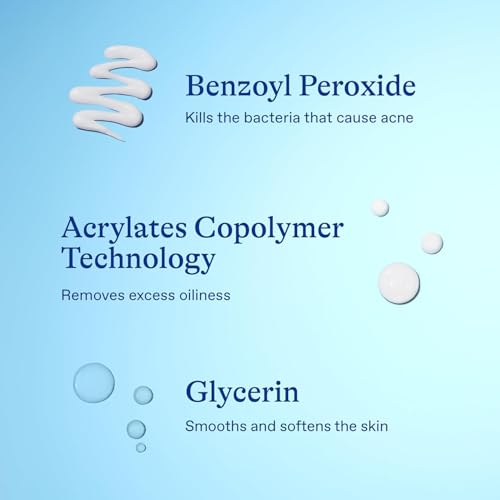 Differin Acne Spot Treatment with 10% Benzoyl Peroxide, Maximum Strength OTC Acne Treatment, Fast Acting Spot Treatment for Face, 1 oz