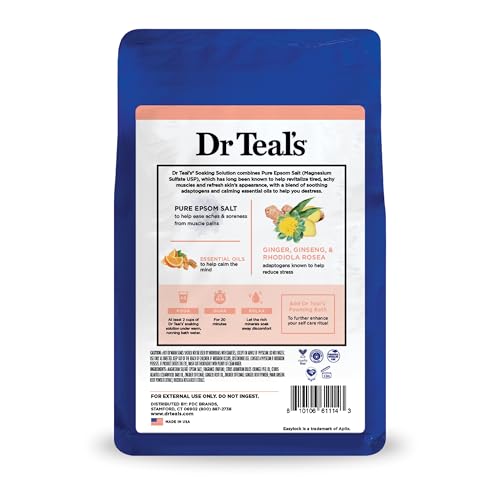 Dr Teal's Pure Epsom Salt, Stress Relief with Essential Oils, 3 lbs
