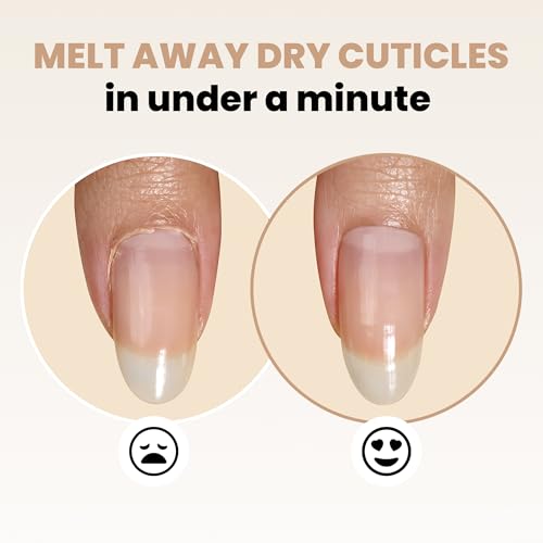LONDONTOWN Fresh Glow Cuticle Remover - Instant Cuticle Remover Liquid - No Tool or Cutting Moisturizing Softening Nail Care for Dry, Damaged Cuticles, .40fl oz