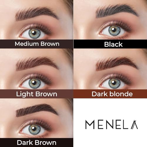 Eyebrow Henna Tint Kit - Light Brown Brow Color with Bamboo Extract - Natural Look, Easy Application - 2.5g Henna + 15ml Fixer - Ammonia-Free, Vegan, Cruelty-Free