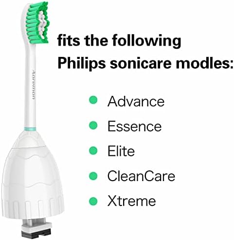 Aoremon Replacement Heads for Philips Sonicare e-Series HX7022/66-Replacement Brush Heads fit Sonicare Eseries Essence Xtreme Elite Advance and CleanCare Electric Toothbrush Model