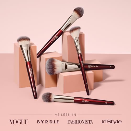 BK BEAUTY - CORE LINE EXTENSION FACE SET (5PC) - Professional Makeup Brush Set for Liquid, Cream & Powder | Premium Makeup Brushes for Flawless Application