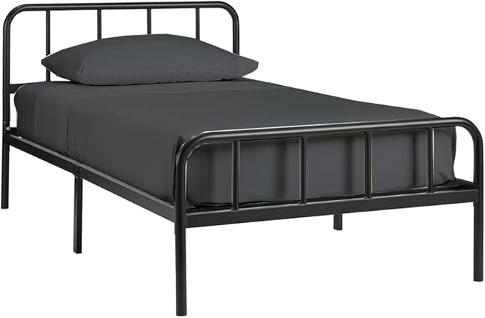 NON Sticky cotton 4 PC Cot Sheet Sets 28x75, 100 Percent Fitted Sheet- Perfect for Narrow Twin/Rv Bunk/Camping Cot/Guest Bed, Sheets Bunk Bed-Fits Upto 4-8'' Deep Mattress- Dark Grey Solid