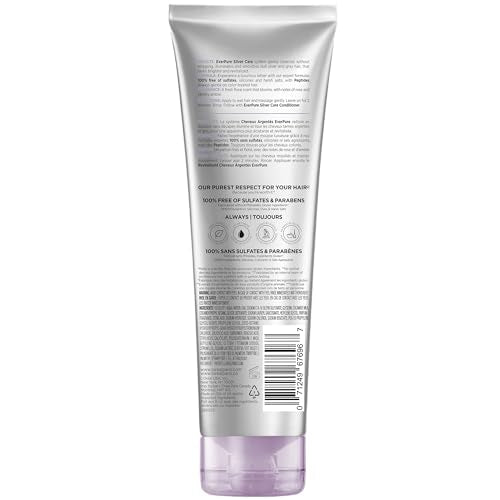 L'Oreal Paris EverPure Brightening and Nourishing Shampoo for Gray Hair, Sulfate-Free Vegan Formula with Peptides, 8.5 Fl Oz