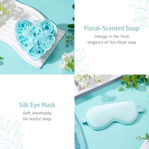 Birthday Gifts for Women, Christmas Self Care Gifts Get Well Soon Gifts Basket, Ocean Relaxing Spa Gifts Care Package w/Luxury Flannel Blanket, Unique for Mom Her Friend Sister